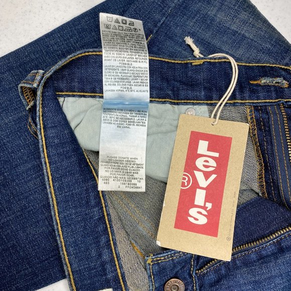 Vintage Levis 515 Boot Cut Womens Jeans Button Flap Pockets Dark Wash Sz 10M NWT - Picture 10 of 12